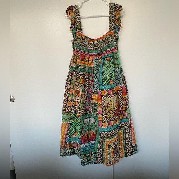 FARM Rio Banana Scarves Midi Dress - Picture 7 of 9